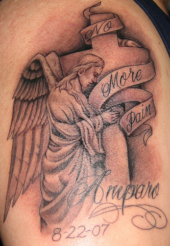 Angel Cross Tattoos